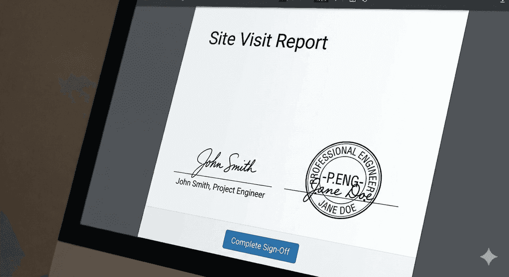 FieldNote AI digital sign-off